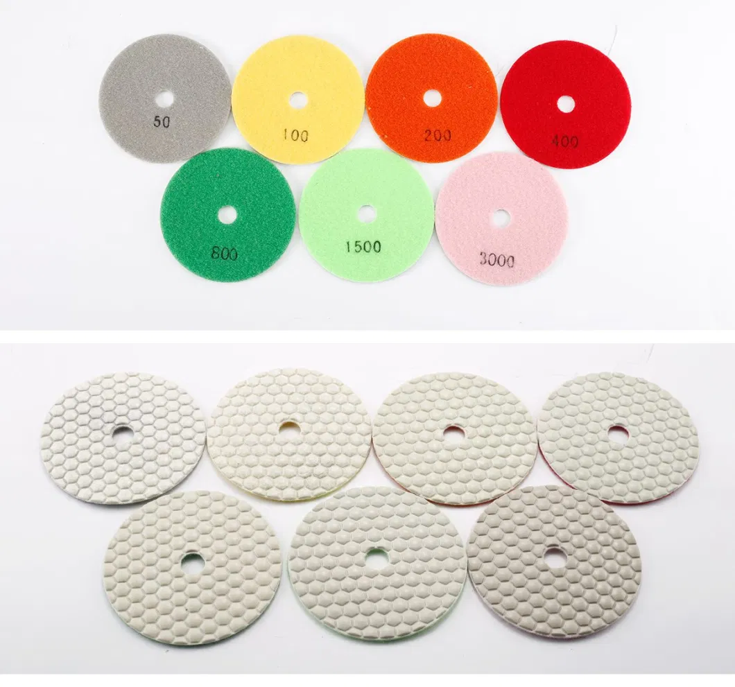 Diamond Polishing Pads Hook and Loop Backer Pads for Granite Stone Concrete Marble Floor Grinder or Polisher