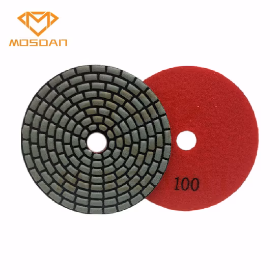 125 mm flexible Trocken-Diamant-Polierpads aus Granit und Marmor
